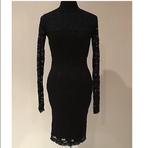NWOT long sleeve laced cocktail dress